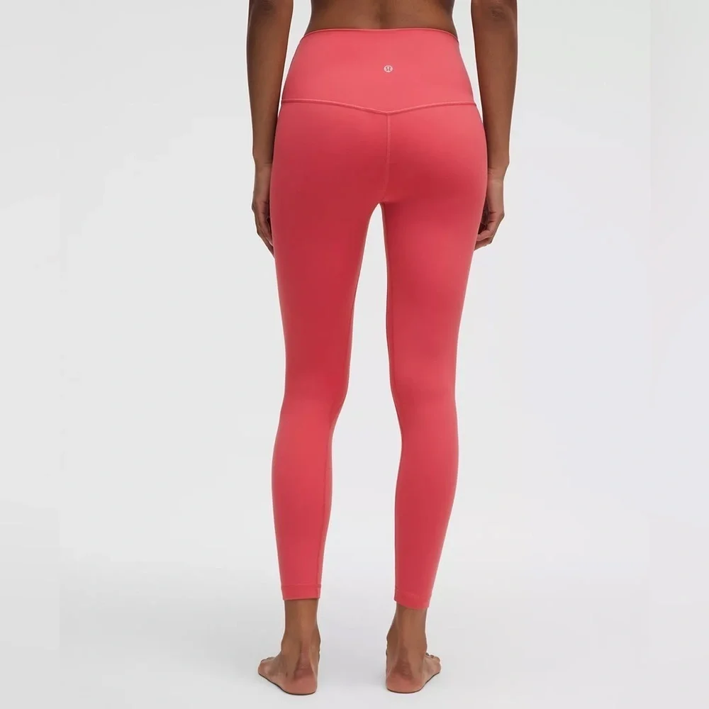 Lululemon align high rise w/ pockets 10 desert red